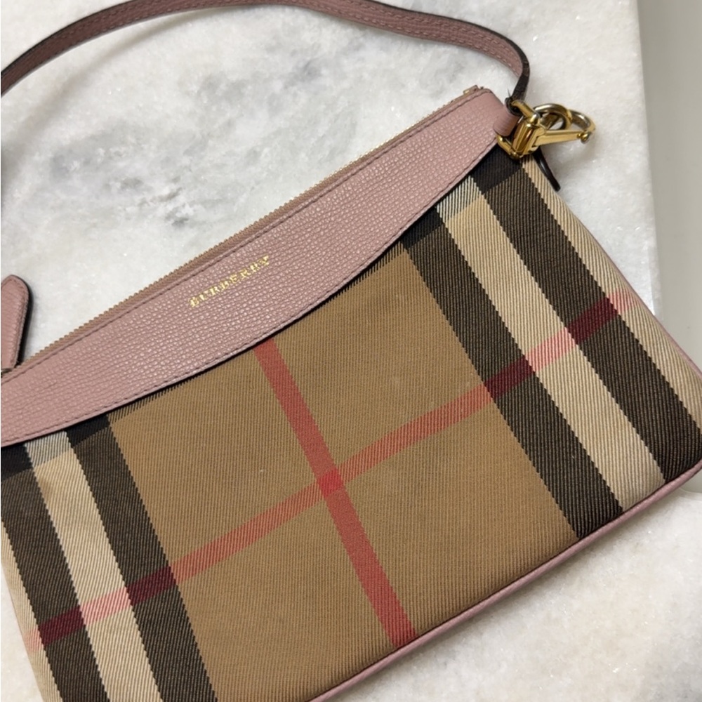 Burberry Pink and Brown Crossbody Bag AUTHENTIC